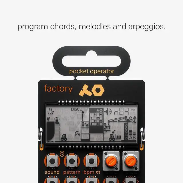 Alt view image 4 of 7 - Pocket Operator PO-16 Factory, Lead Synthesizer for Keys Melodies. Sequencer with Parameter Locks, Play Styles & Punch-in Effects