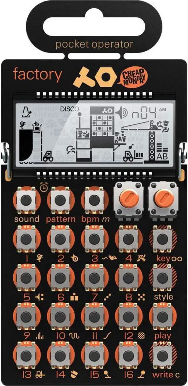 Alt view image 7 of 7 - Pocket Operator PO-16 Factory, Lead Synthesizer for Keys Melodies. Sequencer with Parameter Locks, Play Styles & Punch-in Effects