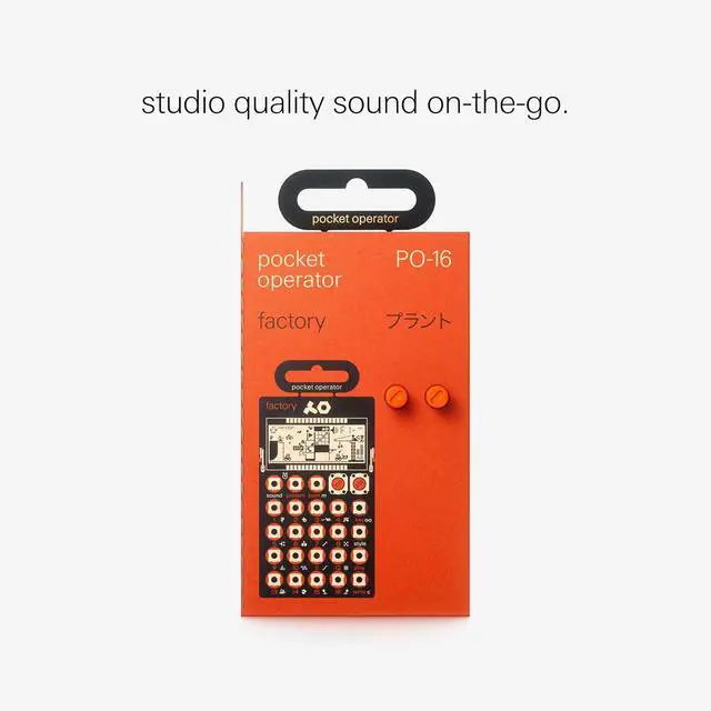 Alt view image 6 of 7 - Pocket Operator PO-16 Factory, Lead Synthesizer for Keys Melodies. Sequencer with Parameter Locks, Play Styles & Punch-in Effects