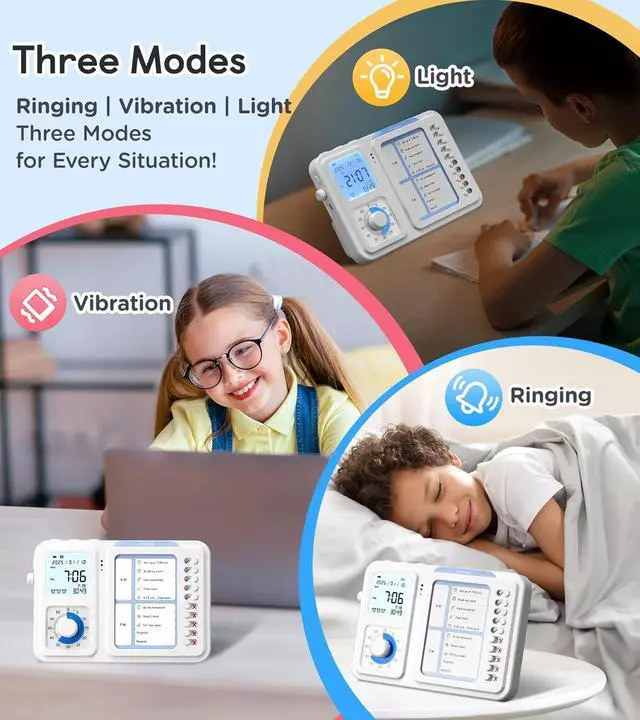 Alt view image 5 of 7 - 3-in-1 Visual Timer & ADHD Tool for Kids
