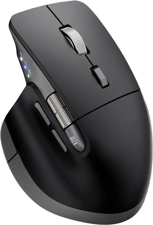 Main image of Ergonomic Wireless Bluetooth Mouse with 6 Programmable Buttons(Mac/Windows), Multi-Device, Flying Scroll & Side Wheel, 5 Level DPI, Rechargeable Silent Mice for Laptop, PC, Tablet, MacBook.