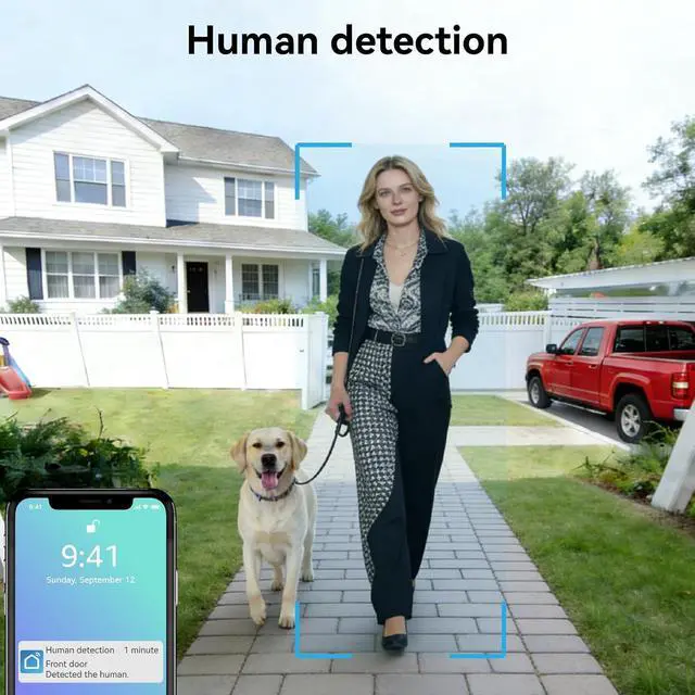 Alt view image 7 of 7 - Wired Video Doorbell Apartment Intercom System, 1080P Doorbell Camera, 7-inch Touch Screen, Night Vision, Remote Unlock, Two-Way Intercom for Villa, Home, Office, with 1 Camera and 2 Monitors