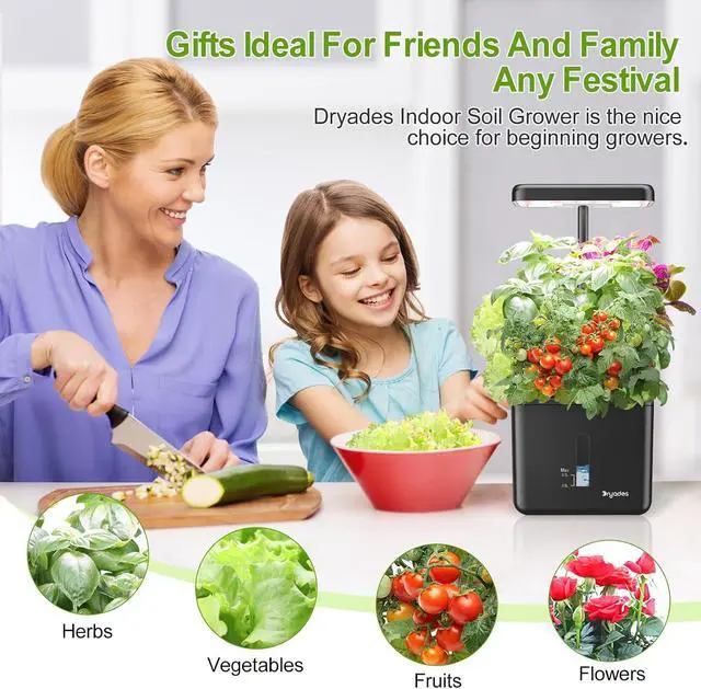 Alt view image 5 of 6 - 2 PACK Plant Pots Indoor Garden Planter Growing Systems Small Smart Soil Gardening System with 17 Watts LED Grow Light Auto Timer Self-Watering Soil Planter Pot Gifts for Mom Women (No Seeds&Soil)