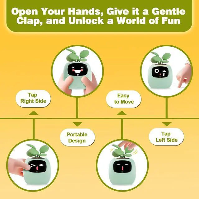 Alt view image 5 of 7 - Smart Plant Pot with Screen, 80ml Self-Watering Planter Green