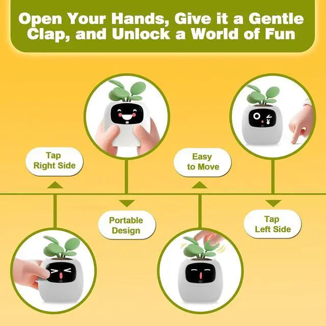 Alt view image 5 of 7 - Smart Plant Pot with Screen, 80ml Self-Watering Planter White