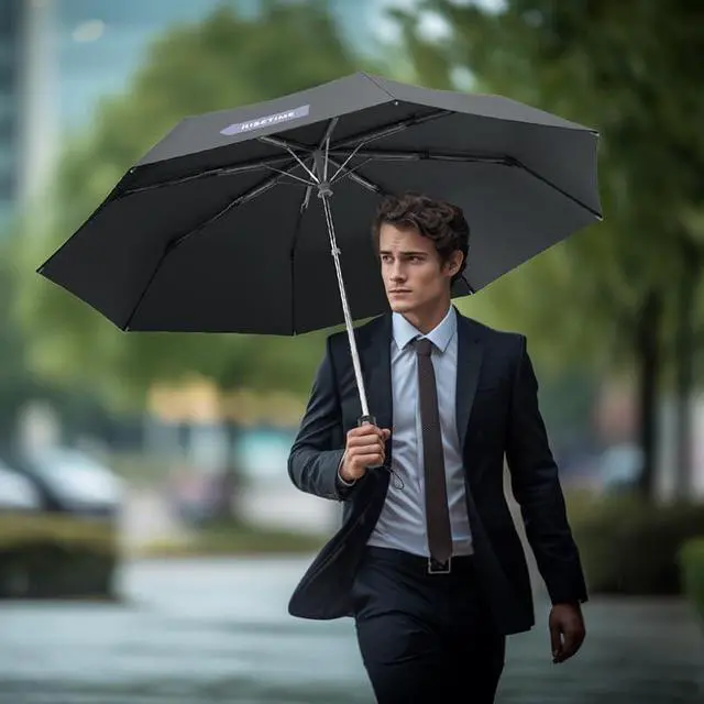 Alt view image 5 of 7 - Patented Electric Umbrella Auto Open Compact Umbrella for Rain