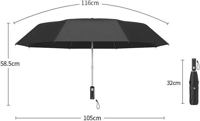 Alt view image 6 of 7 - Patented Electric Umbrella Auto Open Compact Umbrella for Rain