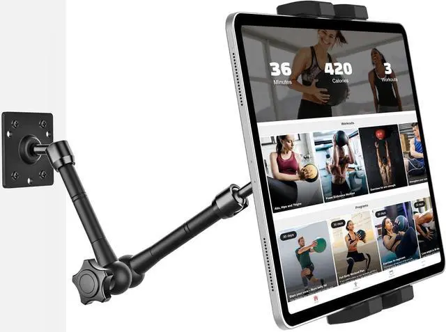 Main image of Metal Tablet Wall Mount Holder with 360° Adjustable Foldable Arm, for iPad Pro Air Mini