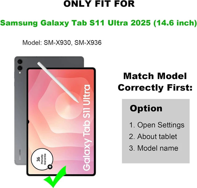 Alt view image 2 of 7 - Rugged Case for Samsung Galaxy Tab S11 Ultra 2025 14.6 Inch SM-X930
