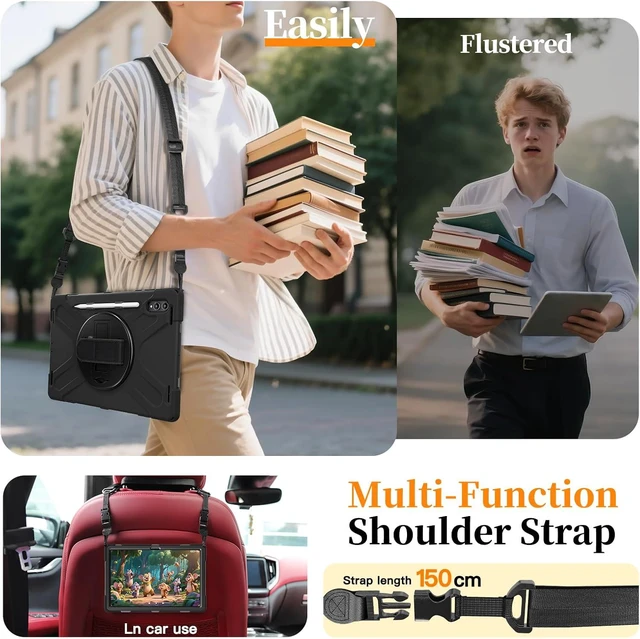 Alt view image 6 of 7 - Rugged Case for Samsung Galaxy Tab S11 Ultra 2025 14.6 Inch SM-X930