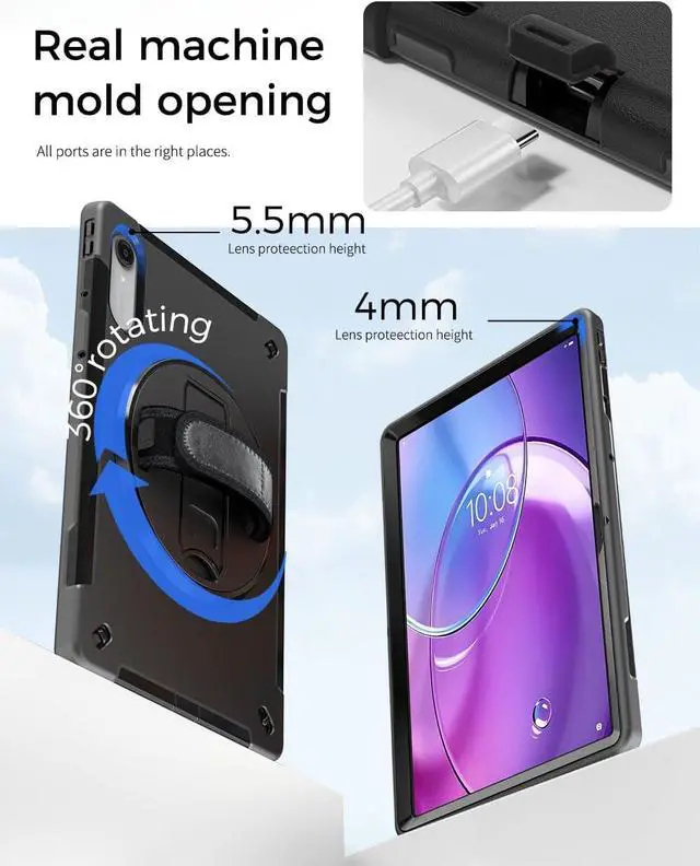 Alt view image 4 of 7 - Rugged Case for Lenovo Idea Tab Pro Gen 2 13 inch 2026