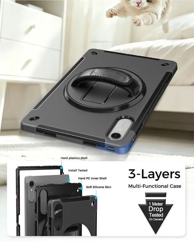 Alt view image 3 of 7 - Rugged Case for Lenovo Idea Tab Pro Gen 2 13 inch 2026