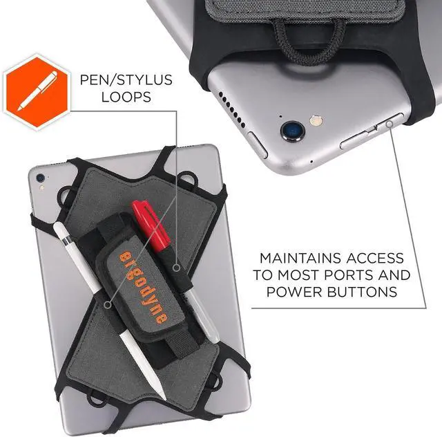 Alt view image 5 of 7 - Squids 5549 Tablet Holder with Detachable Shoulder Strap, Mobile Device Solutions