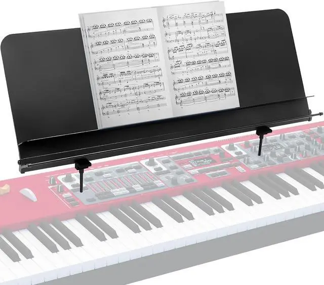 Main image of Sheet Music Stand for Nord Keyboard - Fits All Nord Grand Stages 76/88, Electros C1/C2/C2D, piano, and more - Adjustable, Portable, Heavy-Duty Wide Music Stand for Sheet Music