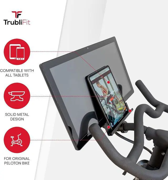 Alt view image 3 of 7 - iPad & Tablet Holder for Original Peloton Bike, Streaming Mount