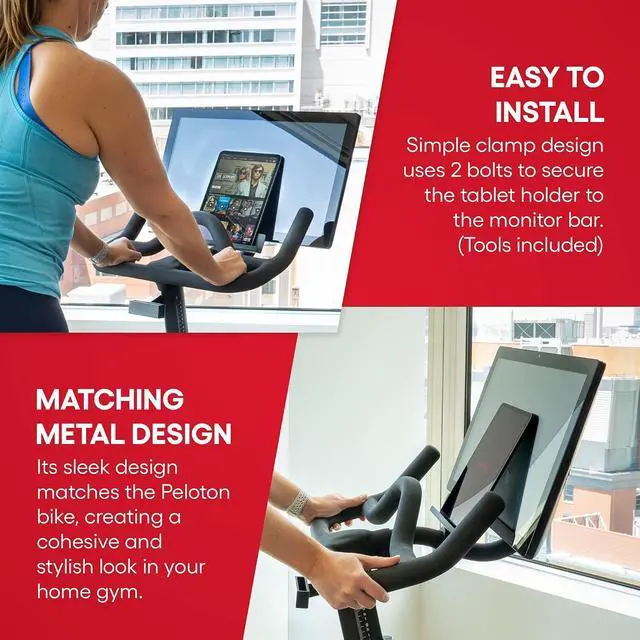 Alt view image 6 of 7 - iPad & Tablet Holder for Original Peloton Bike, Streaming Mount
