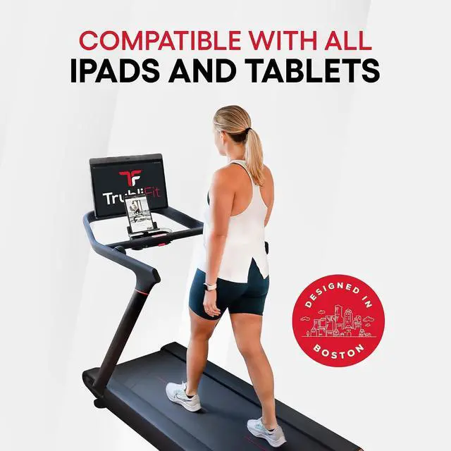Alt view image 5 of 7 - iPad & Tablet Holder for Peloton Tread, Streaming Treadmill Mount