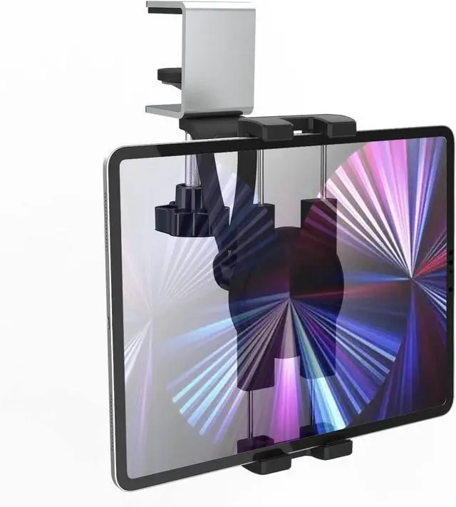 Main image of Kitchen Tablet Holder, Under Cabinet iPad Mount - Easy Install & Sturdy