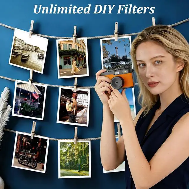 Alt view image 5 of 7 - Vintage Digital Camera, Reusable 12MP Screen Free Retro Digital Camera