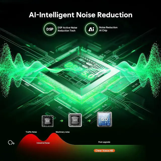 Alt view image 4 of 7 - 136GB (18800 Hour) Double-Sided Magnetic Voice Activated Recorder, Audio Recorder AI Smart Noise Reduction, MP3 & USB-C Digital Voice Recorder, 100H Continuous Recording Device for Meetings/Interviews