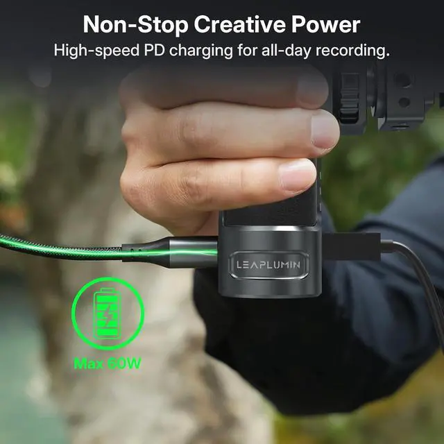 Alt view image 5 of 6 - Magnetic Side Handle Handgrip for Smartphones, 360° Rotatable Aluminum Phone Grip with Shutter