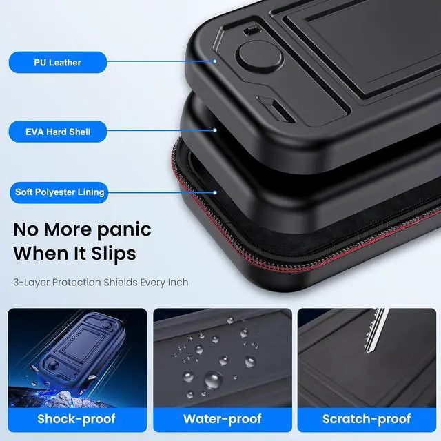 Alt view image 7 of 7 - Wireless Mobile Game Controller for iPhone & Android - Hall Effect Joystick, Bluetooth 5.0 - Compatible with Xbox Game Pass, iOS - Includes Travel Case
