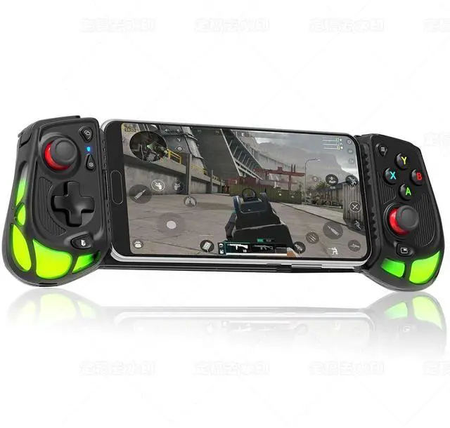 Main image of Phone controller for Android and iPhone15+ (USB-C) Plug & Play, Hall Effect Joystick, Turbo, 4 mapping keys, RBG hollow design, Mobile Gaming Controller-Play Genshin Impact & Call Of Duty