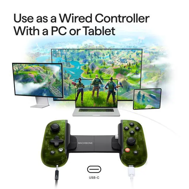 Alt view image 4 of 7 - One Mobile Gaming Controller, Xbox Edition, USB-C