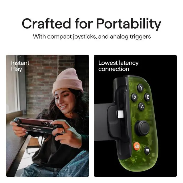 Alt view image 6 of 7 - One Mobile Gaming Controller, Xbox Edition, USB-C