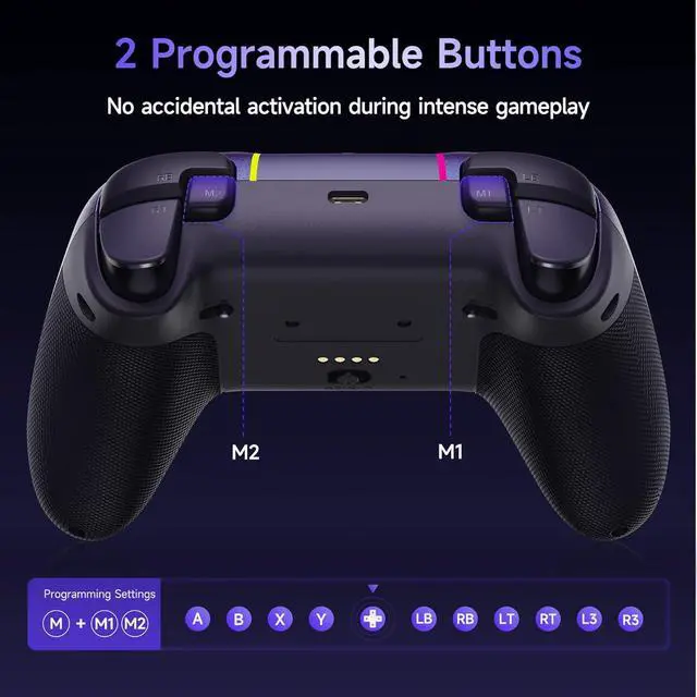 Alt view image 4 of 7 - X05Pro Wireless Gaming Controller for PC, Switch, Android/iOS