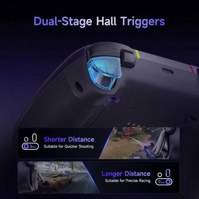 Alt view image 6 of 7 - X05Pro Wireless Gaming Controller for PC, Switch, Android/iOS