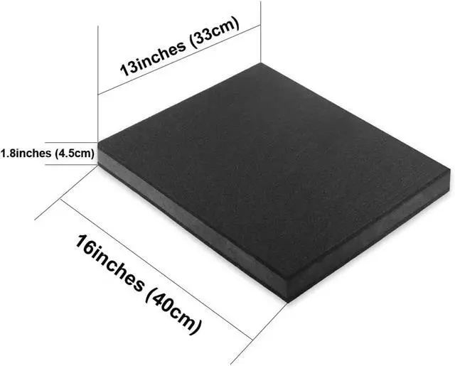 Alt view image 6 of 7 - 2-Pack for 8''- 10'' Studio Monitor Noise Isolation Pads Subwoofer Platform Speaker Riser 3-Layer Acoustic Stand Foam Stereo Vibration Isolation Stabilizer Base (15.5'' x 13'')