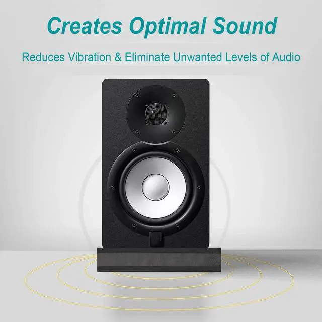 Alt view image 7 of 7 - 2-Pack for 8''- 10'' Studio Monitor Noise Isolation Pads Subwoofer Platform Speaker Riser 3-Layer Acoustic Stand Foam Stereo Vibration Isolation Stabilizer Base (15.5'' x 13'')