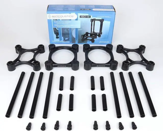 Alt view image 6 of 6 - Iso-Stand Series Speaker Isolation Stands with Height & Tilt Adjustment: Iso-130 (5.1" x 6) Pair