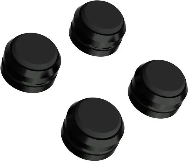 Main image of Audio Speaker Aluminum/Silicone Isolation Feet Turntable Damper Vibration Stopper Stand Absorption Shock Pad for Amplifier Preamp DAC Devices 4Pcs (Black, 1.73"x1.18")
