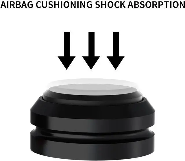Alt view image 2 of 5 - Audio Speaker Aluminum/Silicone Isolation Feet Turntable Damper Vibration Stopper Stand Absorption Shock Pad for Amplifier Preamp DAC Devices 4Pcs (Black, 1.73"x1.18")
