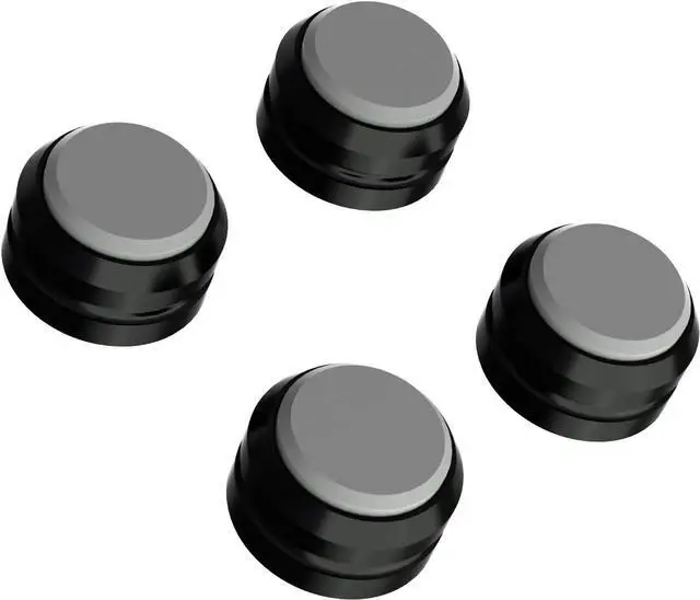 Main image of Audio Speaker Aluminum/Silicone Isolation Feet Turntable Damper Vibration Stopper Stand Absorption Shock Pad for Amplifier Preamp DAC Devices 4Pcs (Gray, 1.73"x1.18")
