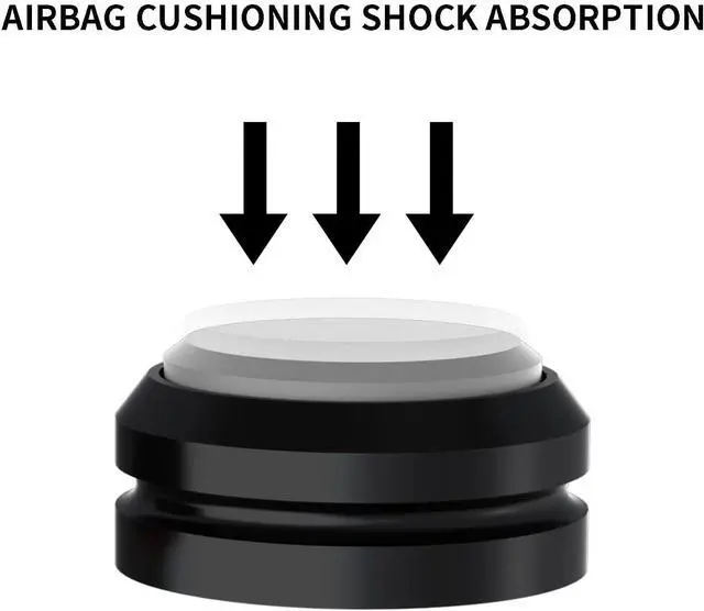 Alt view image 2 of 6 - Audio Speaker Aluminum/Silicone Isolation Feet Turntable Damper Vibration Stopper Stand Absorption Shock Pad for Amplifier Preamp DAC Devices 4Pcs (Gray, 1.73"x1.18")