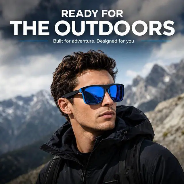 Alt view image 2 of 7 - Smart BT Glasses Men, Open-Ear Audio, 8H Playtime, Mic & Speakers