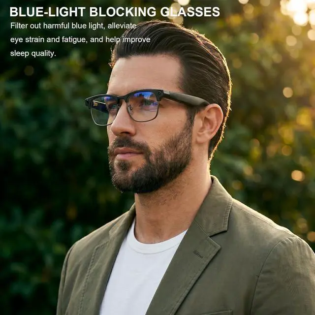 Alt view image 2 of 7 - AI Smart Glasses for Men Women, 4K Camera, Translator, Call & Recorder