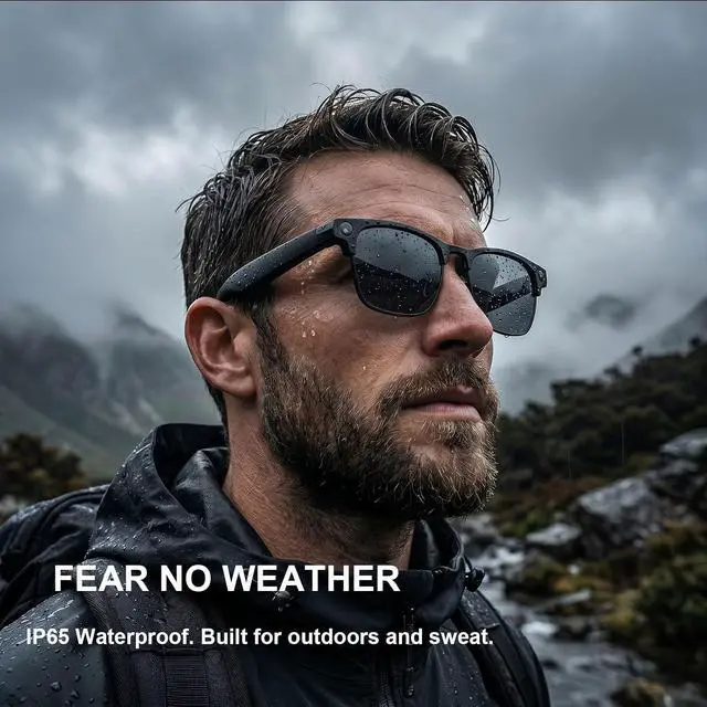 Alt view image 7 of 7 - AI Smart Glasses for Men Women, 4K Camera, Translator, Call & Recorder