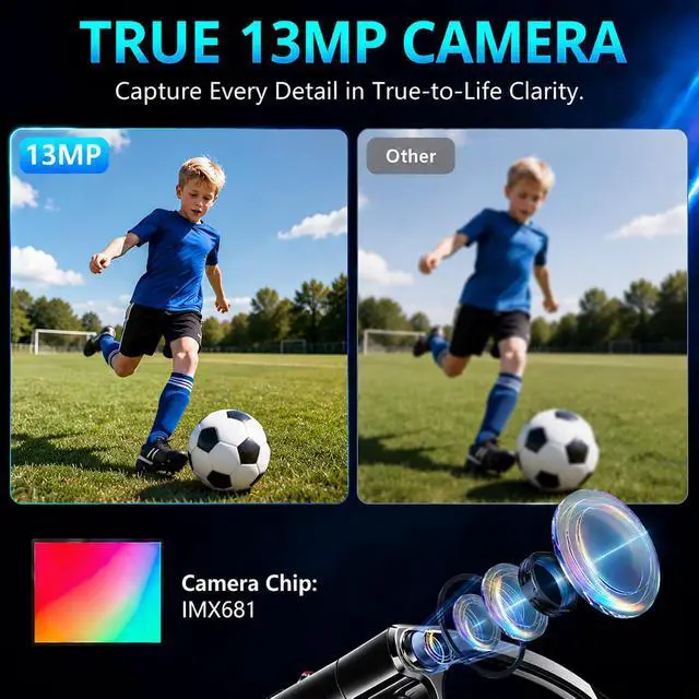 Alt view image 3 of 7 - AI Smart Glasses,13MP Camera, 20H Battery, ChatGPT Translations