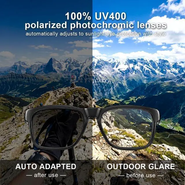 Alt view image 5 of 7 - OhO sunshsine AI Glasses, Bluetooth Audio Sunglasses with 10H Playtime, ChatGPT Translation & Water Resistant Open Ear Glasses
