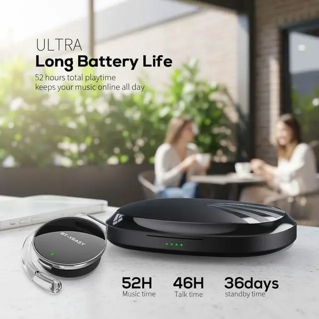 Alt view image 4 of 7 - Wireless Open Ear Headphones with Ear Hook, Bluetooth 5.4, Clip-On Design
