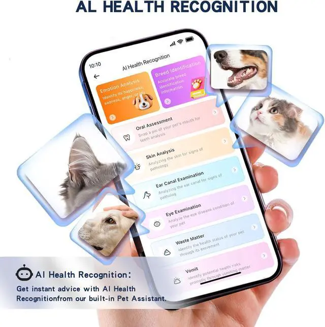 Alt view image 3 of 4 - AI GPS Dog Tracker, Virtual Fence & AI Health Monitor, Waterproof