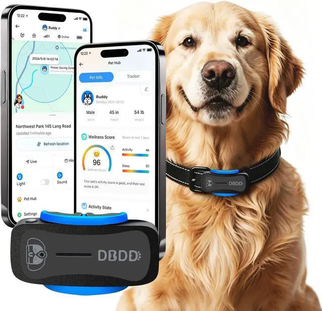 Main image of AI GPS Dog Tracker, Virtual Fence & AI Health Monitor, Waterproof