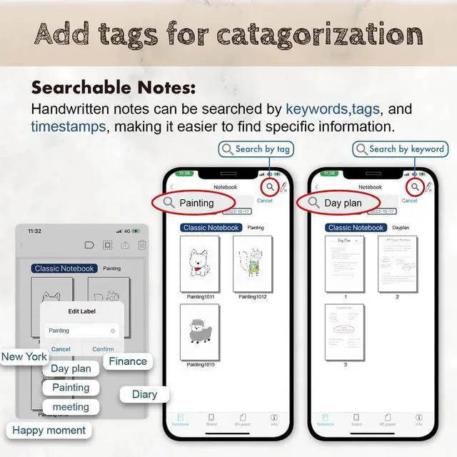 Alt view image 5 of 7 - Digital Smart Pen Smart Notebook and Board Writing Set for Note Taking