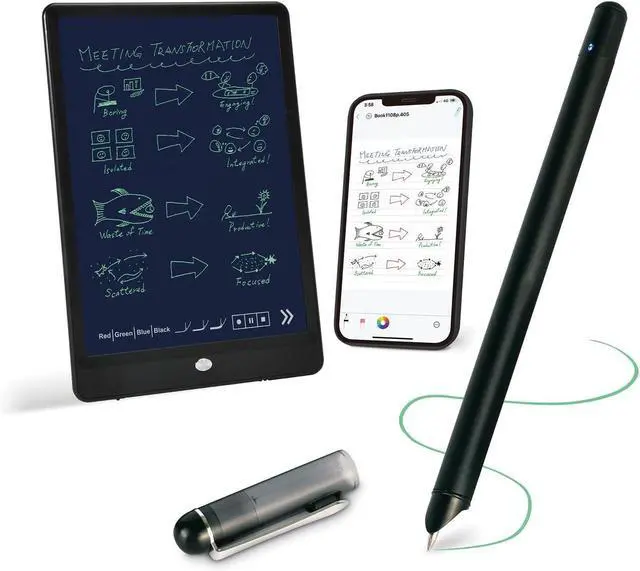 Main image of Digital Smart Pen and Writing Board Set, Real-time Sync for Digitizing, Convert to Text,Storing, and Sharing Your Notes, Compatible with Smartphone (Android and iOS)
