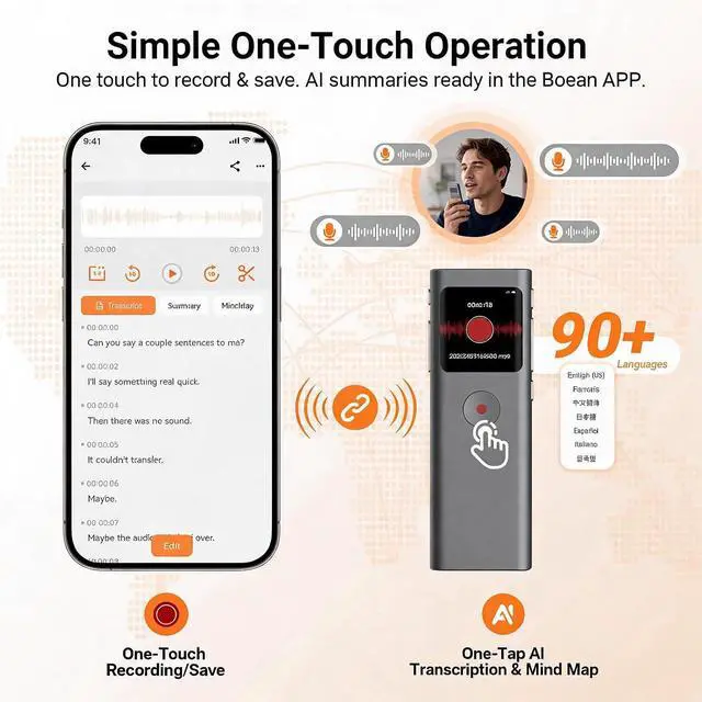 Alt view image 5 of 7 - AI Voice Recorder, Transcribe & Summarize with AI Note Taker