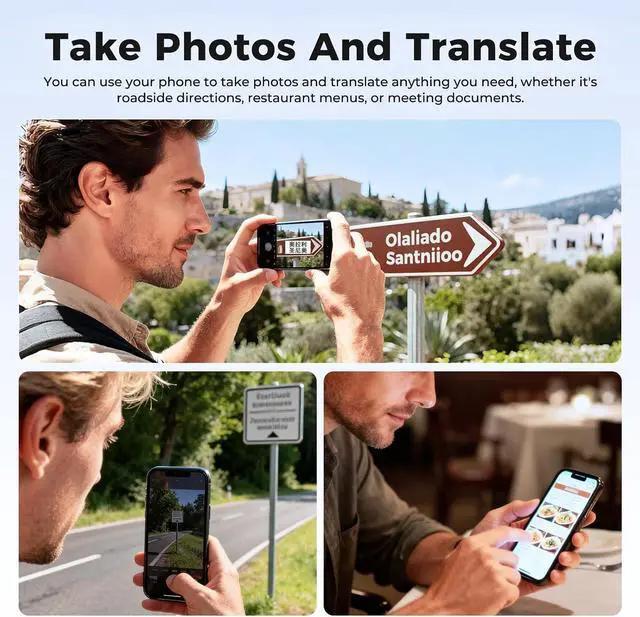 Alt view image 6 of 7 - AI Language Translator Device, 3-in-1 AI Translator Device Real Time, Support 146 Languages, Pocket Instant Translator, traductor de idiomas portatil Recording Photo for Meeting Lecture Travel